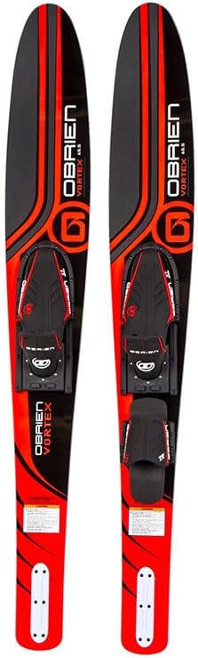 O'Brien Vortex Widebody Combo Water Skis 65.5", Red