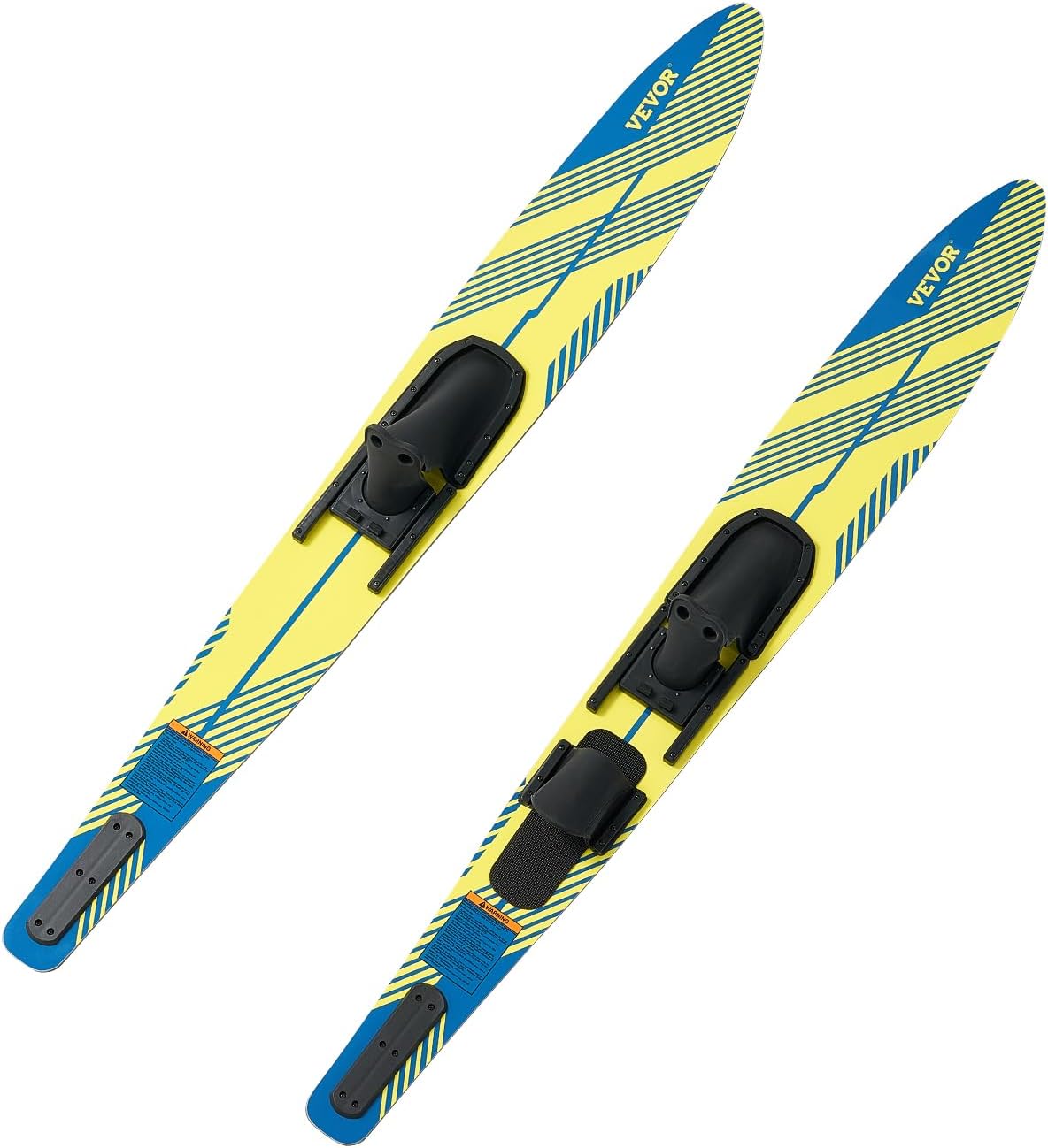 Adult Water Ski with Adjustable Horseshoe Bindings & Padded Rear Toe Plate
