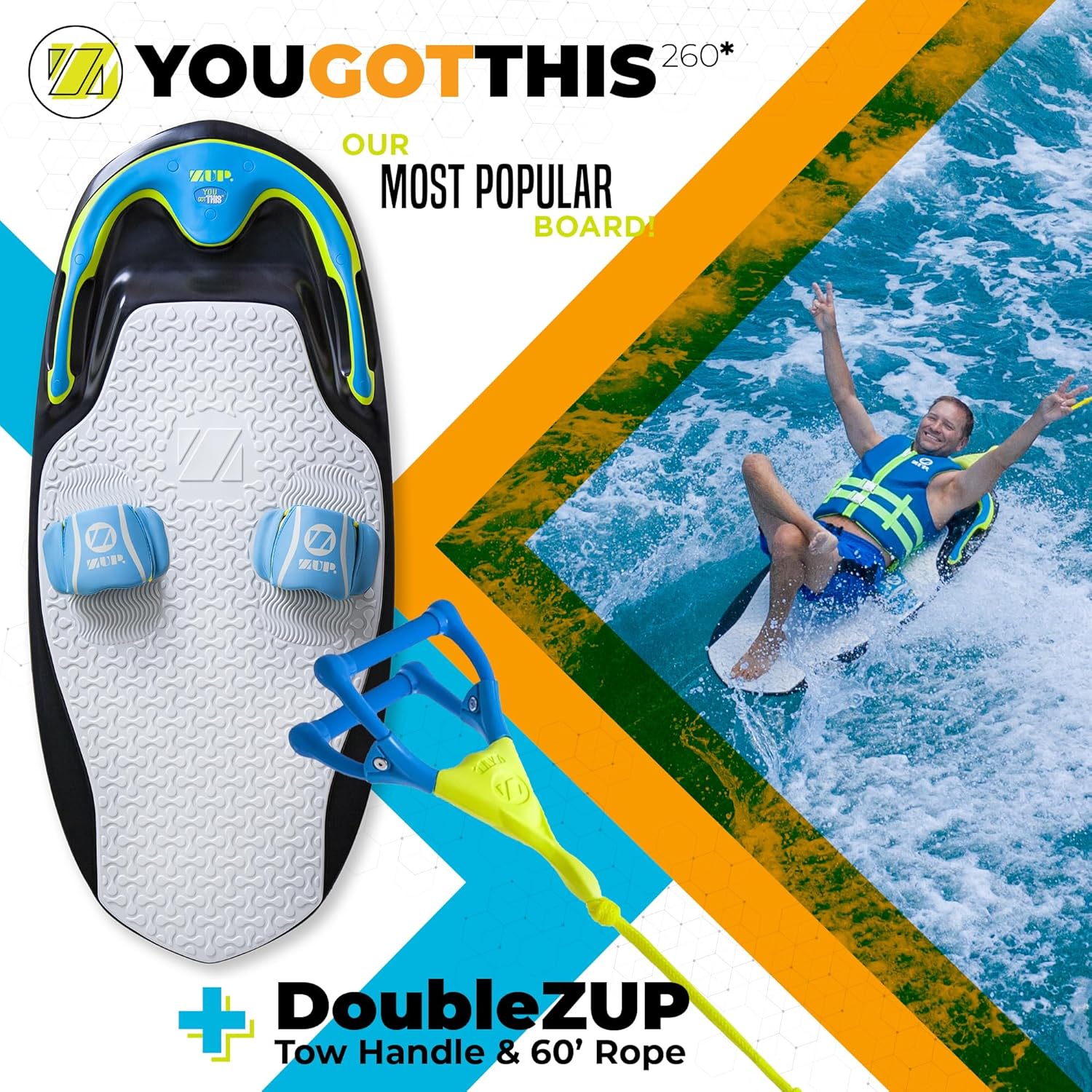 260 Board and Handle Combo with EVA Foam Padding