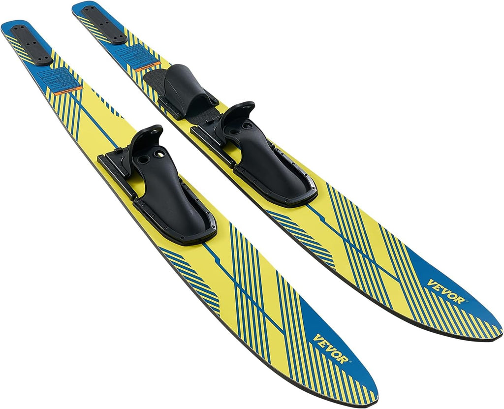 Adult Water Ski with Adjustable Horseshoe Bindings & Padded Rear Toe Plate