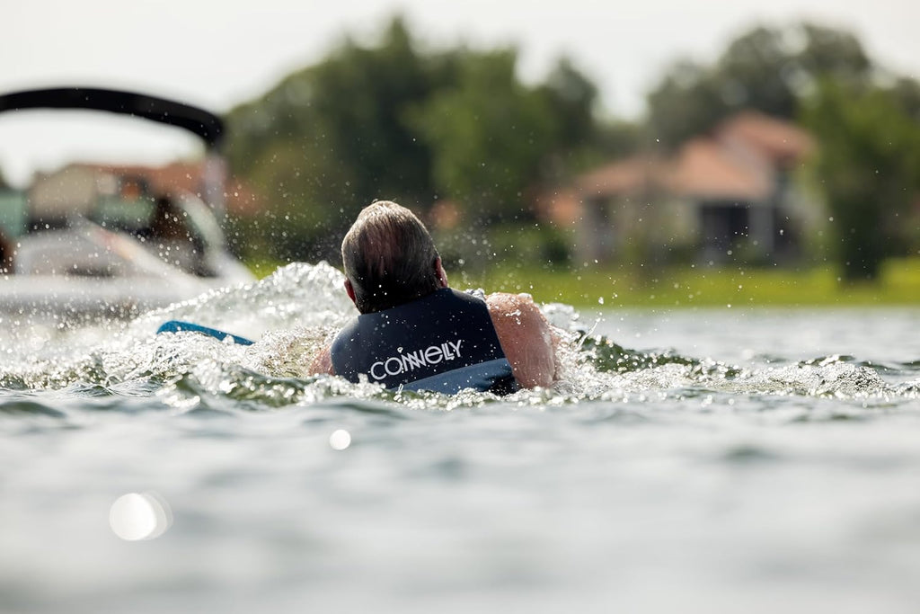 Big Daddy Waterski, Swerve Lace-Adjustable Front Binding with Rear Toe Plate